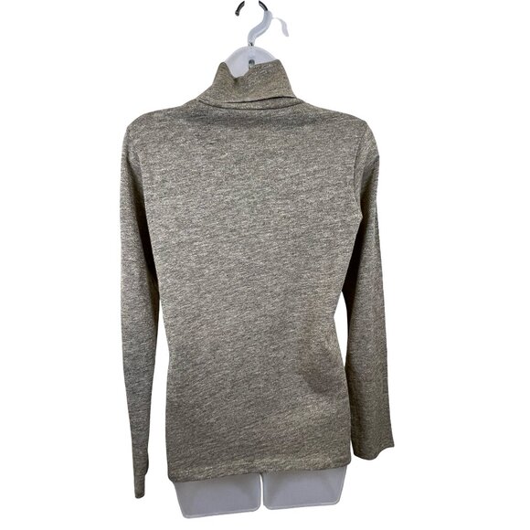 Nice Things Slub Mixed Gold & Black Turtleneck Top Size Large - Picture 3 of 6